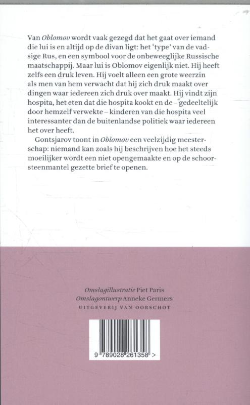 Oblomov / Russische bibliotheek achterkant