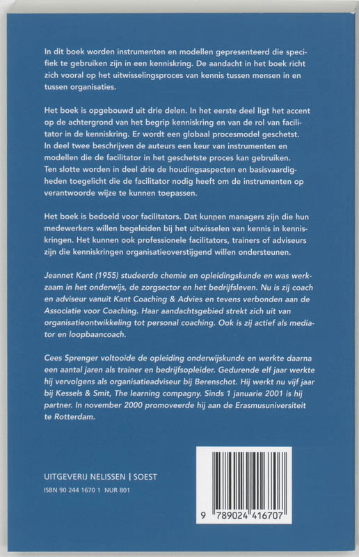 Faciliteren van kenniskringen / PM-reeks achterkant