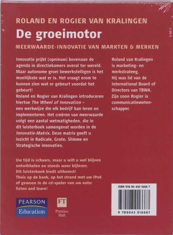De Groeimotor Luisterboek achterkant