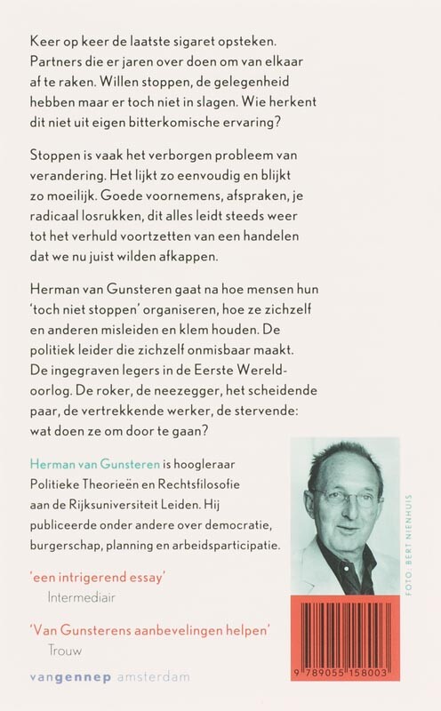 Stoppen achterkant