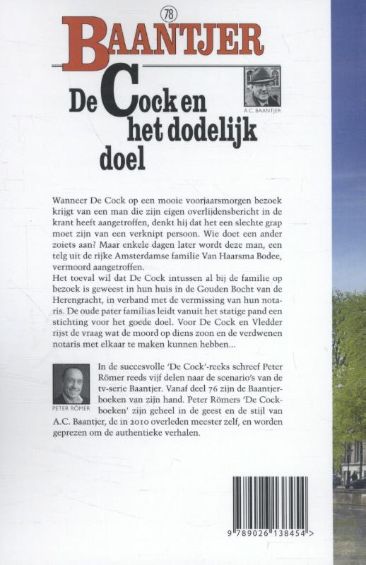 De Cock en het dodelijk doel / Baantjer / 78 achterkant