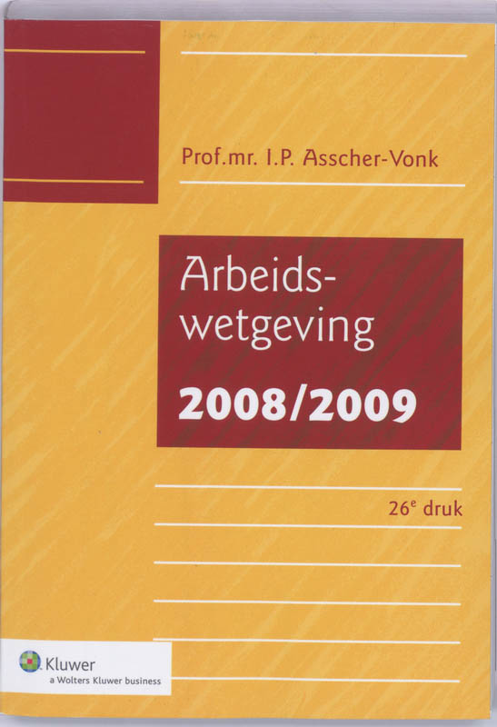 Arbeidswetgeving 2008/2009