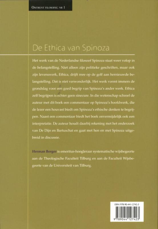 De ethica van Spinoza achterkant