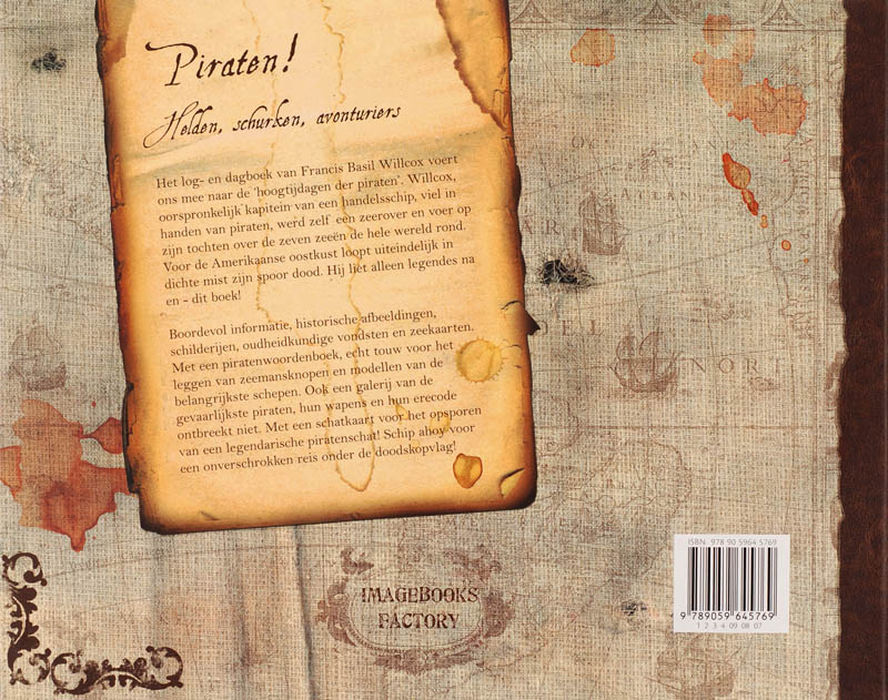 Piratenboek achterkant