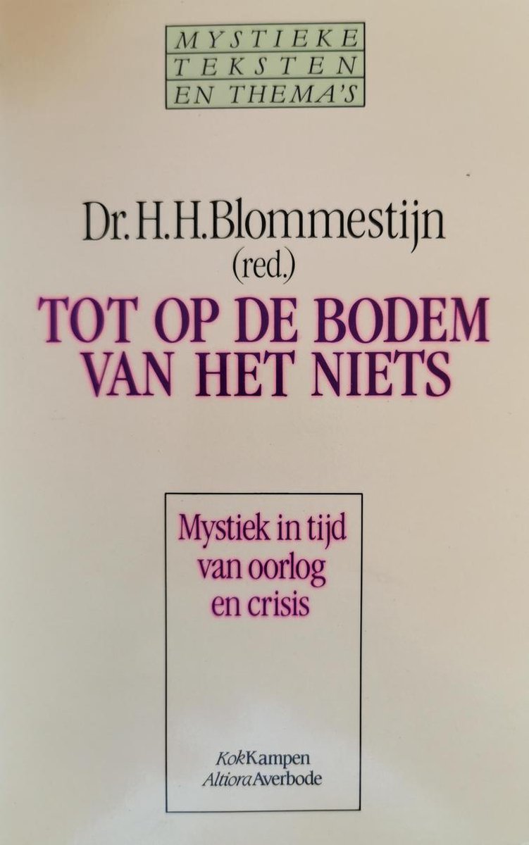 boekenbalie_9789031708864_cover TOT OP DE BODEM VAN HET NIETS