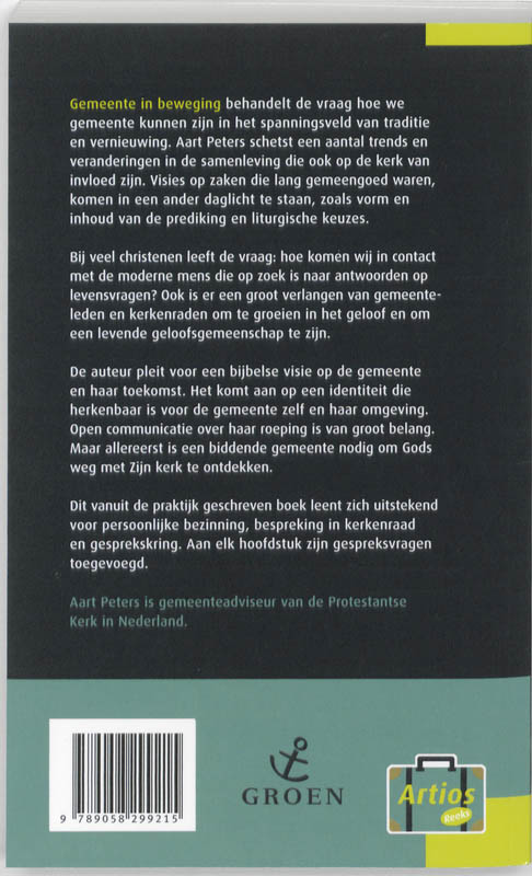 Gemeente in beweging / Artios-reeks achterkant