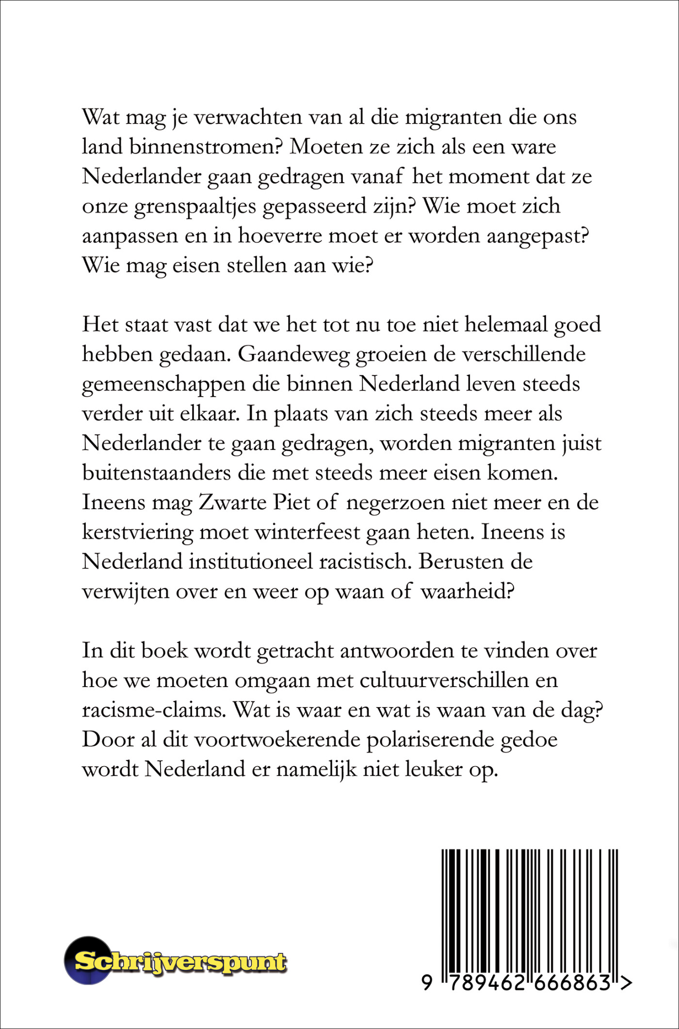 Over sneeuwvlokjes en zwarte mensen achterkant