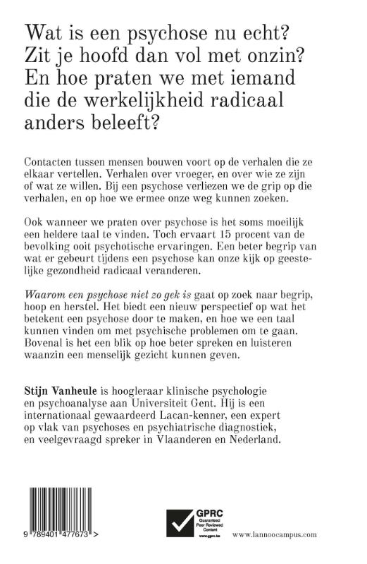 Waarom een psychose niet zo gek is achterkant