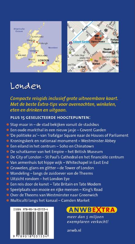 Londen / ANWB Extra achterkant