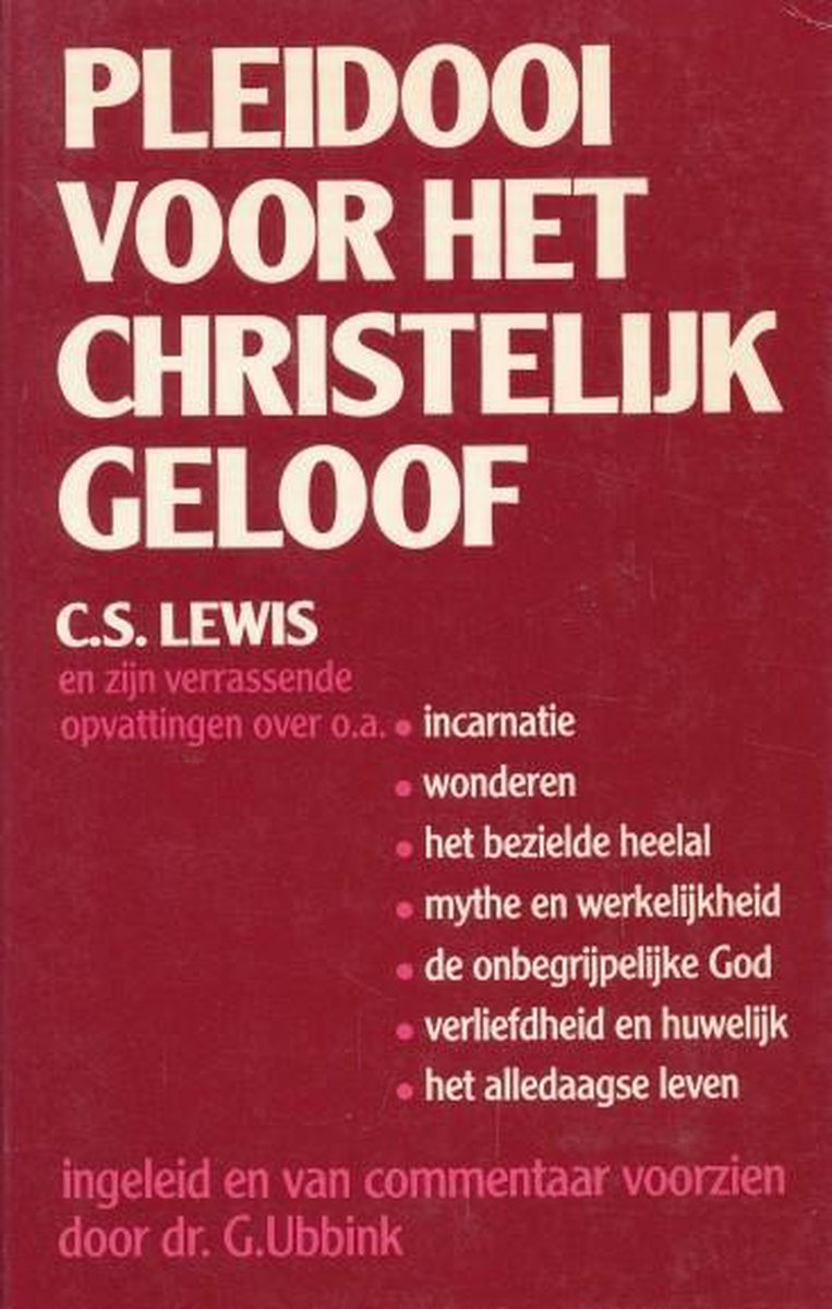 Pleidooi voor het christelijk geloof