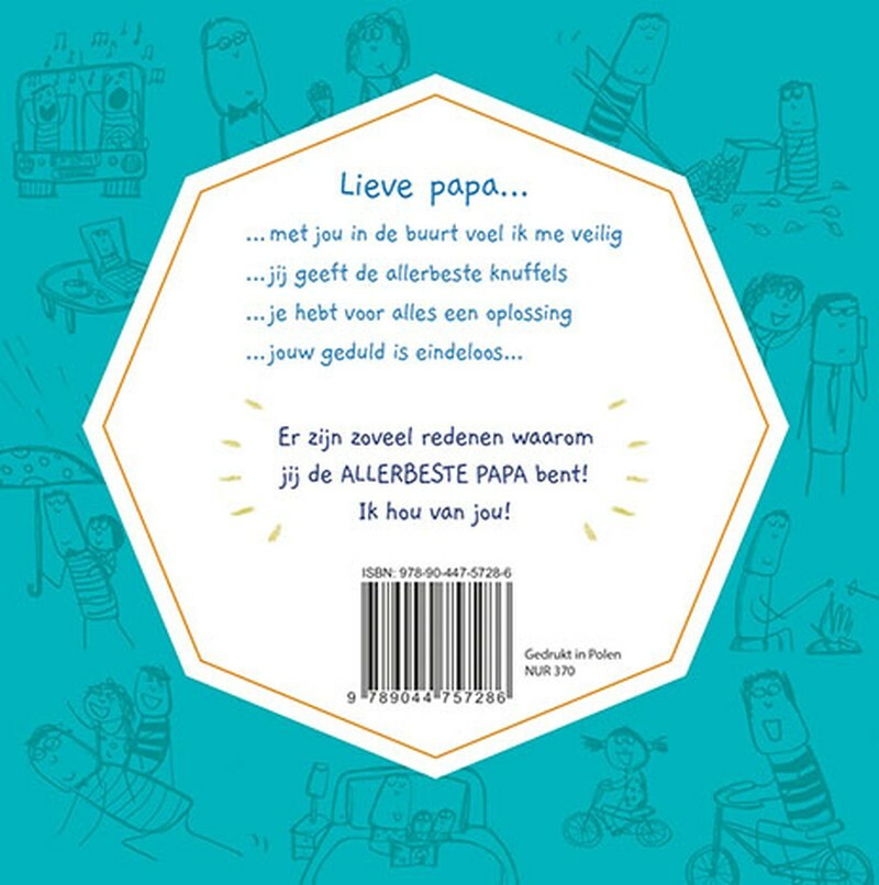 Papa is de beste! achterkant