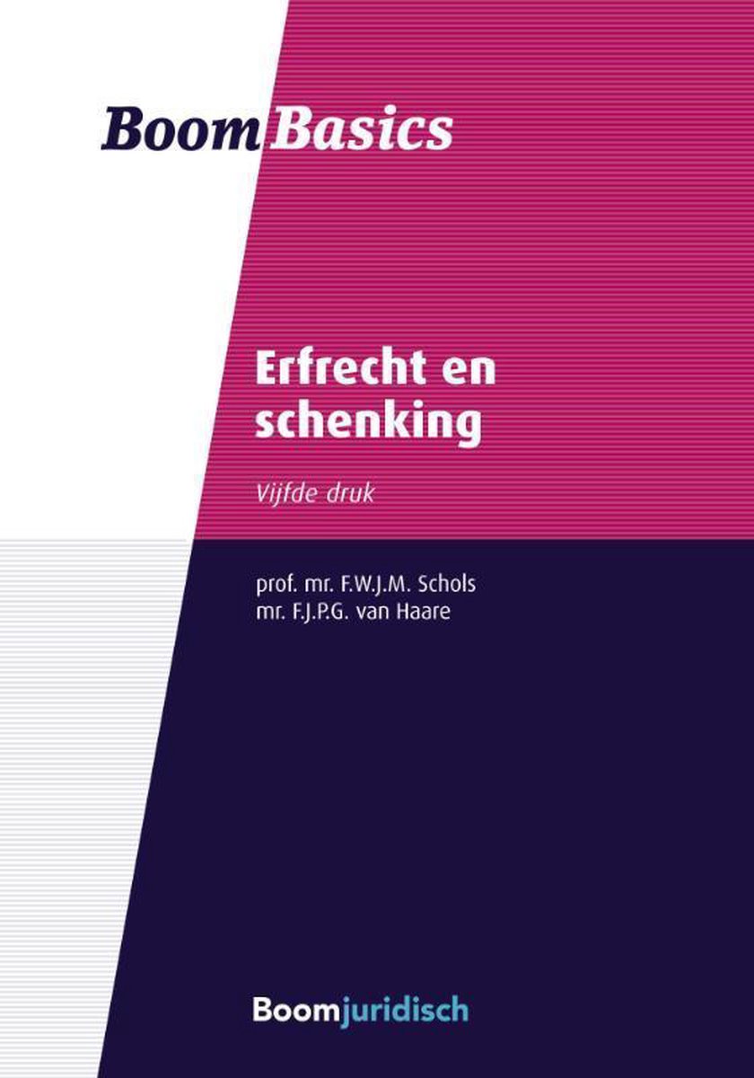 Boom Basics  -   Erfrecht en schenking