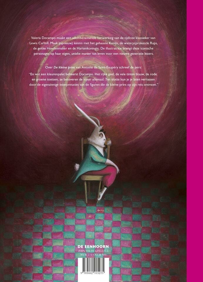 Alice in Wonderland achterkant