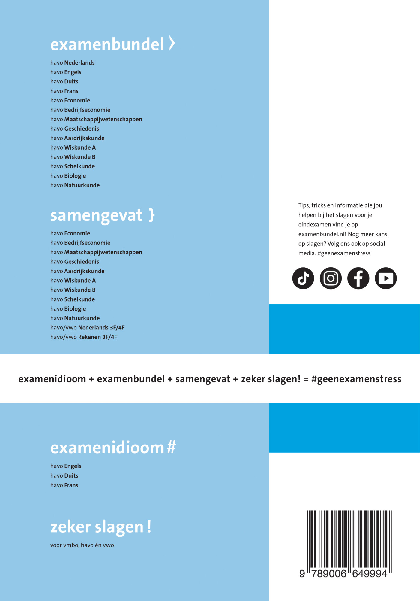 Samengevat / havo Bedrijfseconomie achterkant