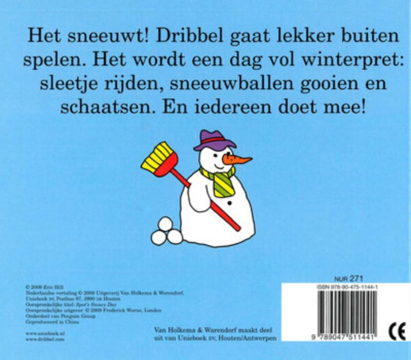 Dribbel In De Sneeuw achterkant