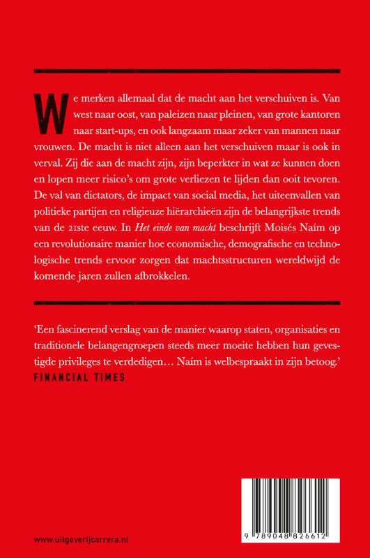 Het einde van macht Het einde van macht achterkant
