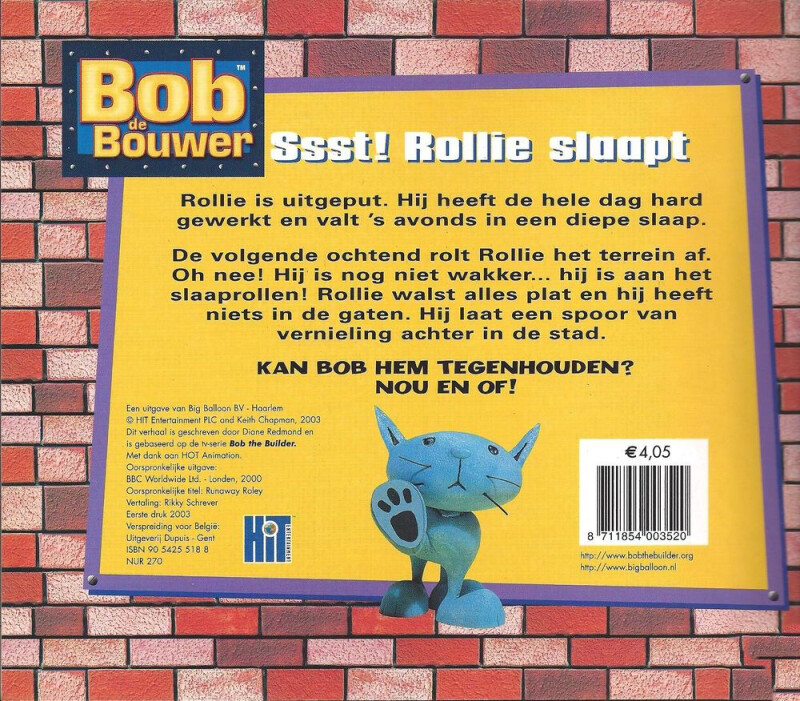 Bob de Bouwer 10: Sst! Rollie slaapt / Bob de Bouwer / 10 achterkant