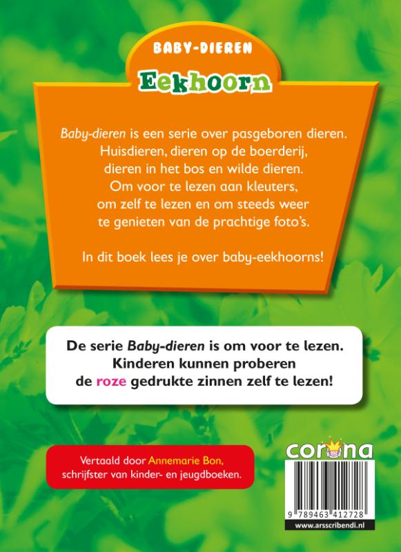 Eekhoorn / Baby-dieren achterkant