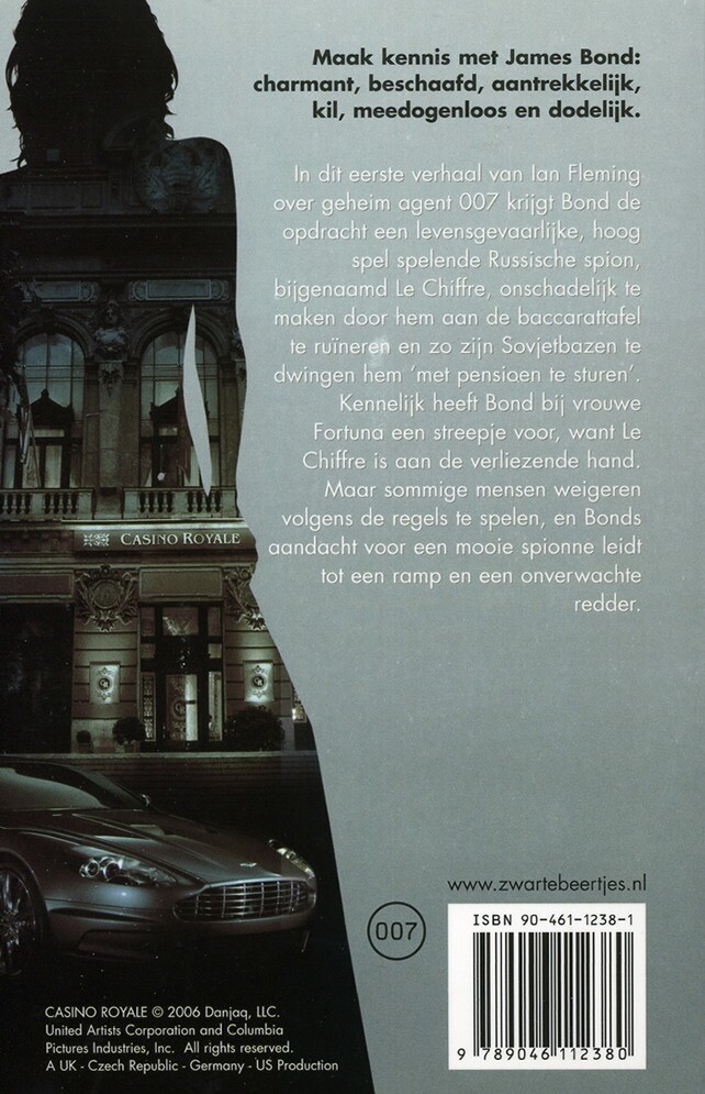 Casino Royale / James Bond 007 achterkant