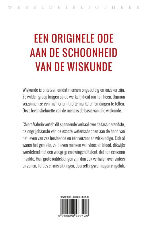 Een menselijke geschiedenis van de wiskunde achterkant