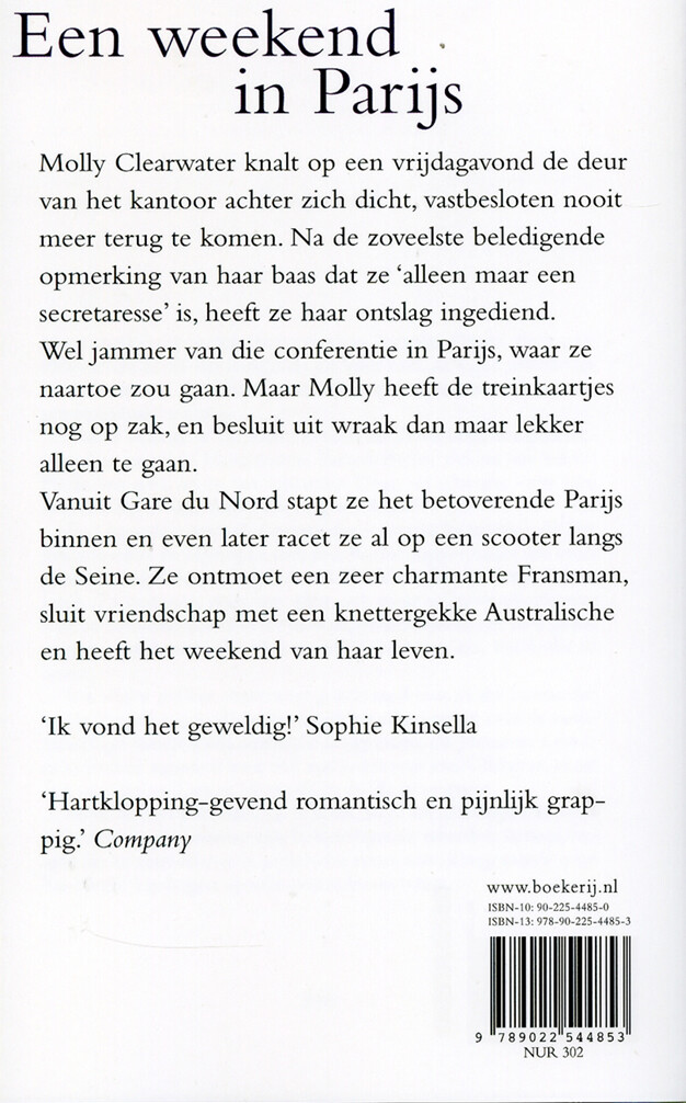 Een weekend in Parijs achterkant