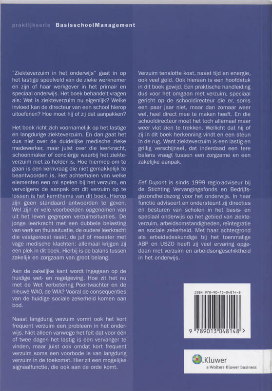 Praktijkserie BasisschoolManagement 42 - Ziekteverzuim achterkant