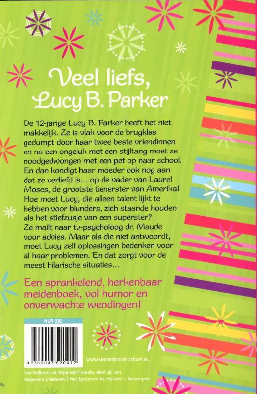 Veel liefs, Lucy B. Parker achterkant