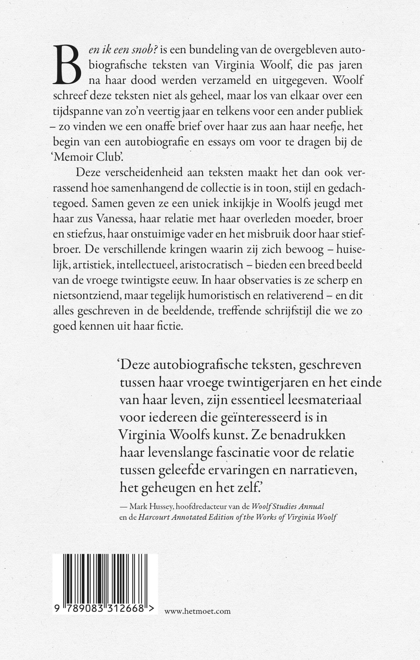 Ben ik een snob? achterkant