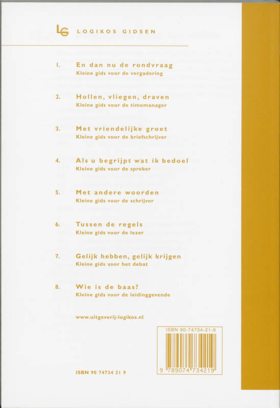 Gelijk hebben, gelijk krijgen / Logikos gidsen / 7 achterkant