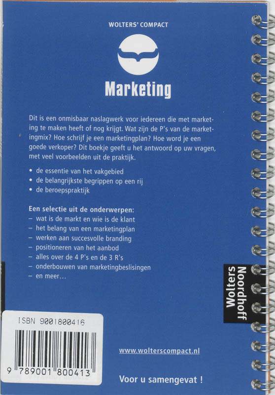 Wolters Compact Marketing achterkant