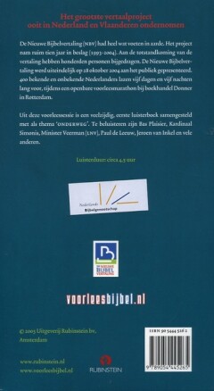 Bijbel voor onderweg 4cd luisterbk achterkant