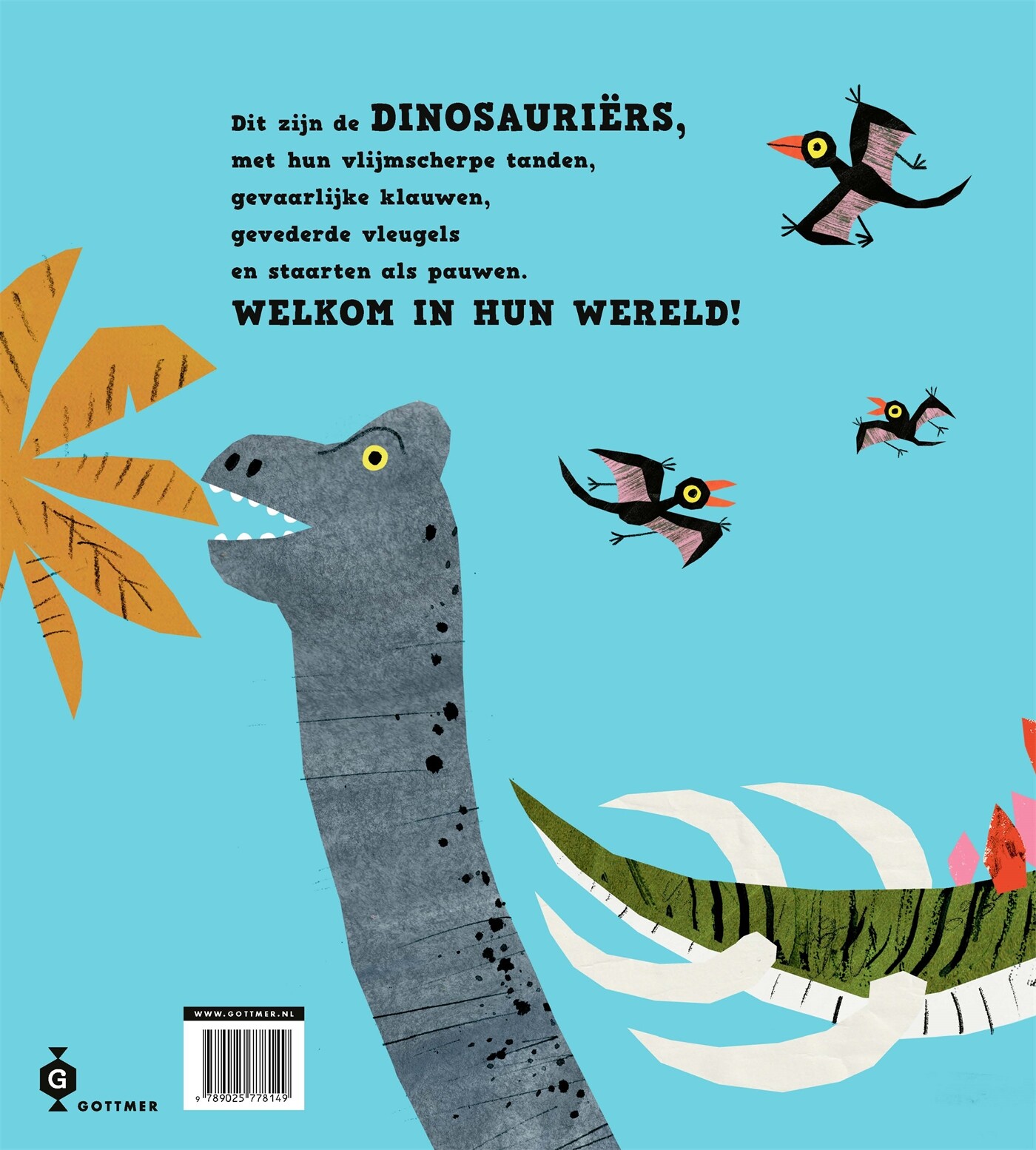 Welkom in de wereld van de dinosauriërs achterkant
