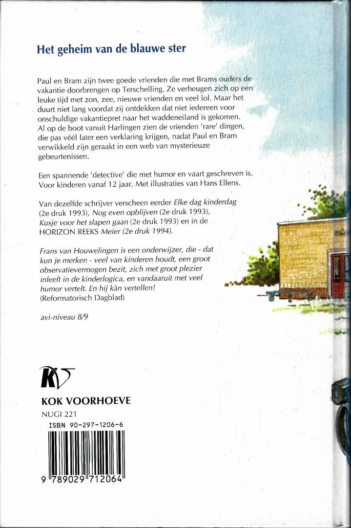 GEHEIM VAN DE BLAUWE STER achterkant
