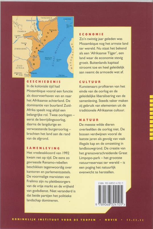 Mozambique / Landenreeks achterkant