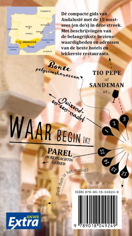 ANWB Extra Andalusie / ANWB Extra achterkant