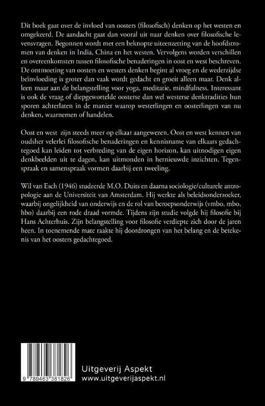 Palet van oosters en westers denken: tegenspraak of samenspraak? achterkant