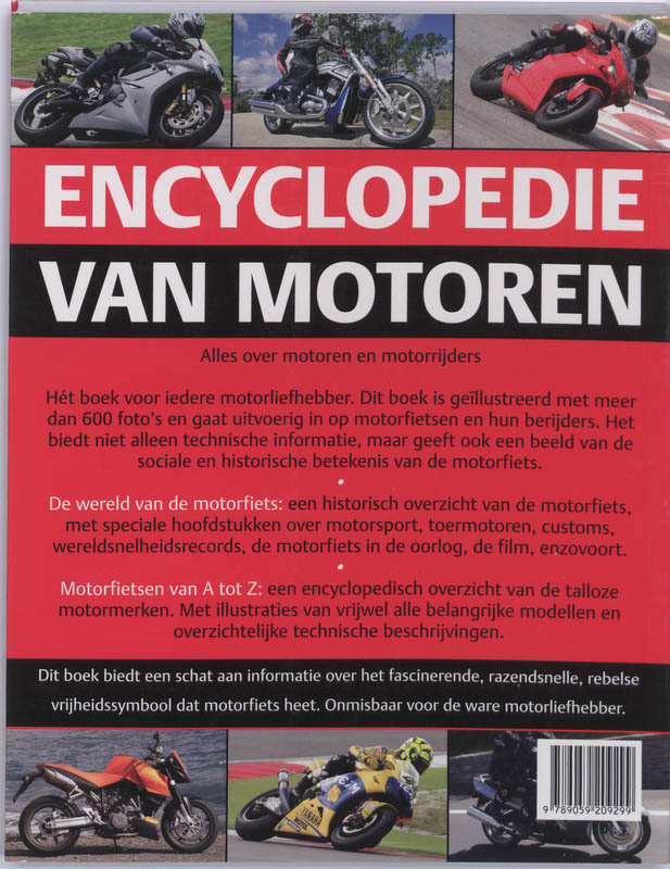 Encyclopedie Van Motoren achterkant