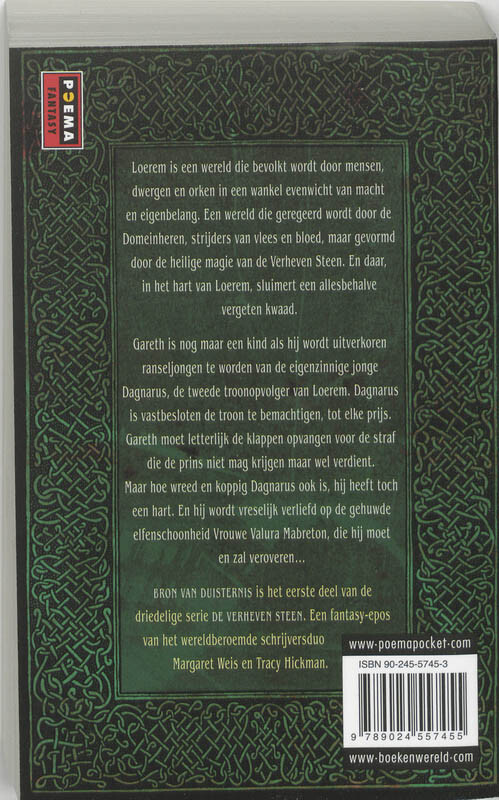 De bron van duisternis / De verheven steen / 1 achterkant