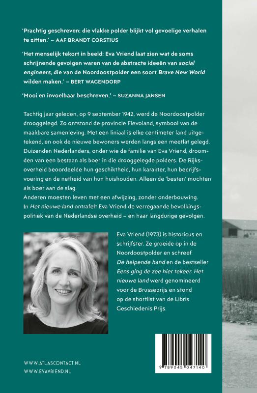 Het nieuwe land Het nieuwe land achterkant