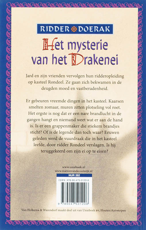 Ridder Doerak - Het Mysterie Van Het Drakenei achterkant