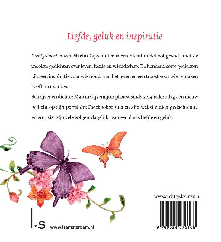 Dichtgedachten over geluk achterkant