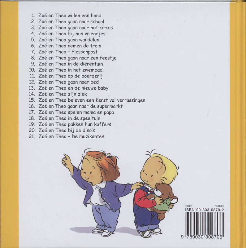 Zoe En Theo Muzikanten achterkant