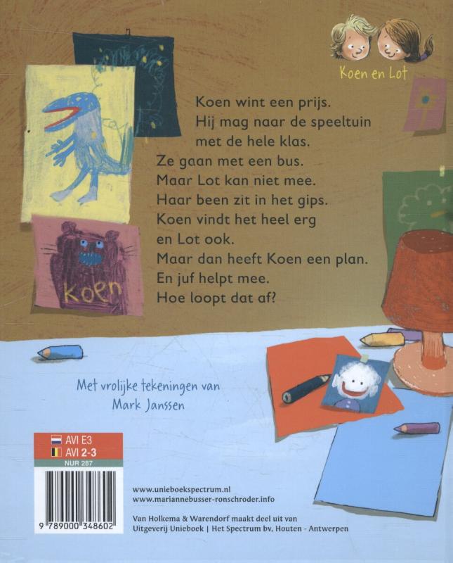 Koen wint een prijs / Koen en Lot / 9 achterkant