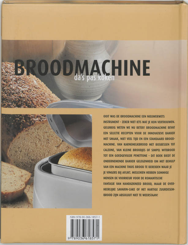 Broodmachine- Da's Pas Koken achterkant