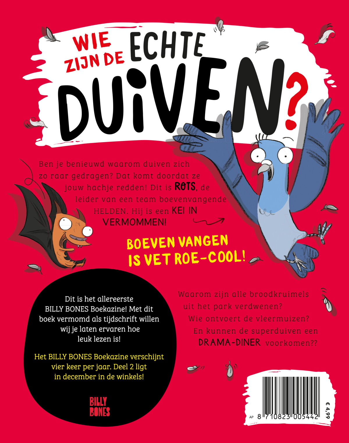 Echte duiven vangen boeven - boekazine achterkant