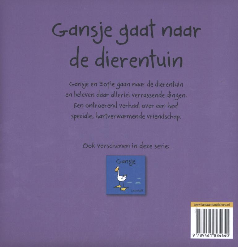 Gansje naar de dierentuin achterkant