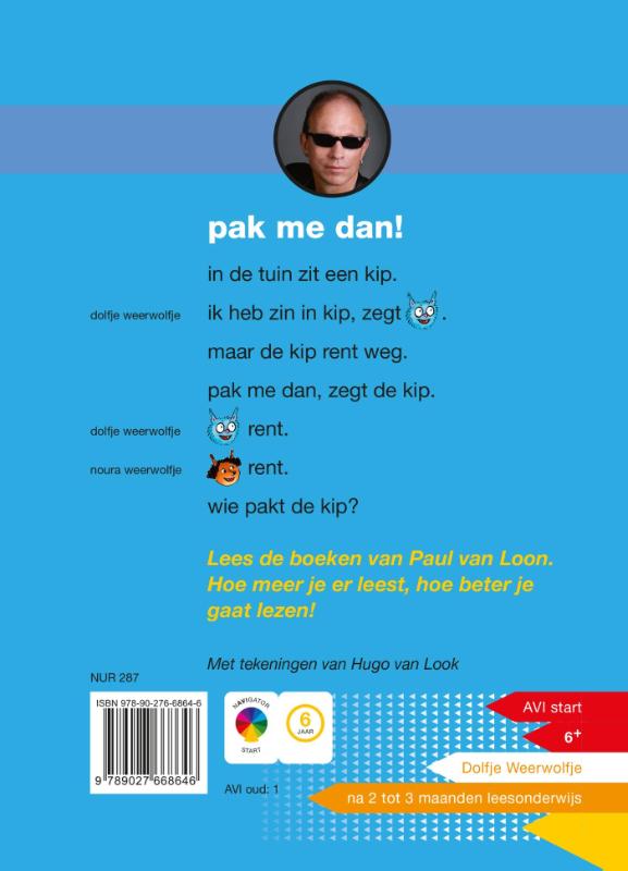 AVI-lezen met Paul van Loon - PAK ME DAN! achterkant