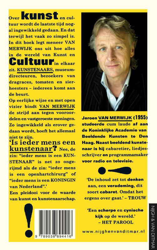 Meneer van Merwijks laatste woord over kunst & cultuur achterkant