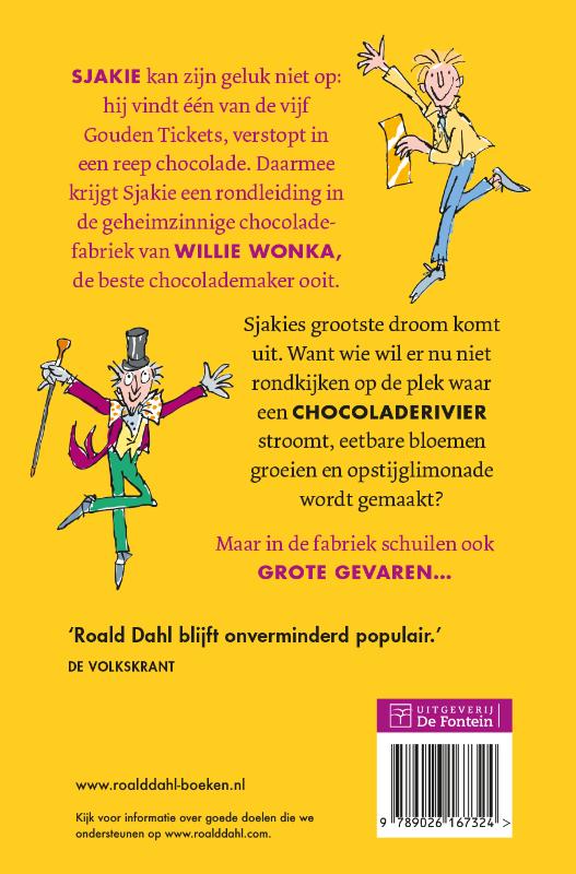 Sjakie en de chocoladefabriek achterkant