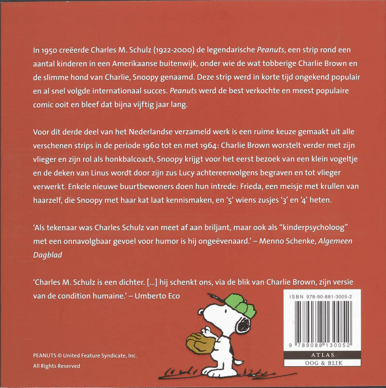 Peanuts, de jaren 1960 - 1964 achterkant